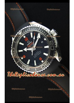 Omega Seamaster Planet Ocean Swiss Black Strap Replica 45MM 1:1 Ultimate Edition Watch 