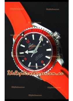 Omega Seamaster Planet Ocean Swiss Orange Strap Replica 45MM 1:1 Ultimate Edition Watch 