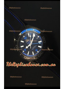 Omega Seamaster Planet Ocean Deep Black Blue GMT 1:1 Edition Swiss Replica Watch