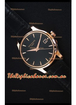 Patek Philippe #Ref 5227 Yellow Gold Watch in Black Dial 1:1 Swiss Replica Watch 