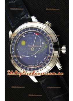 Patek Philippe Grand Complication 6102P Celestial Moon Age Blue Dial Swiss Replica Watch 