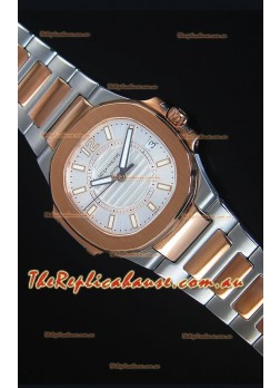 Patek Philippe Ladies Nautilus Two Tone Rose Gold Watch 36MM 