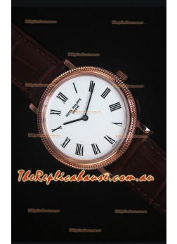 Patek Philippe 5120J Calatrava Mens Rose Gold Watch 1:1 Mirror Replica