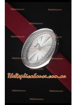 Piaget Limelight Magic Hour Swiss Quartz Steel Case in Red Strap