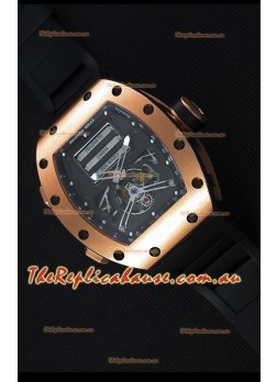 Richard Mille RM069 Tourbillon Erotic Pink Gold Case Replica Watch 