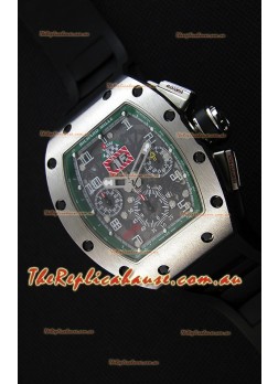 Richard Mille RM011-FM Felipe Massa One Piece Titanium Case Watch in Black Strap