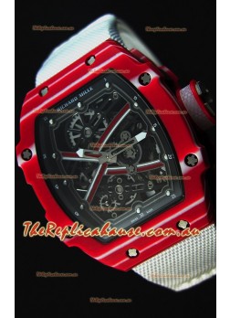 Richard Mille 67-02 Mutaz Barshim Forged Carbon Swiss Replica Watch 