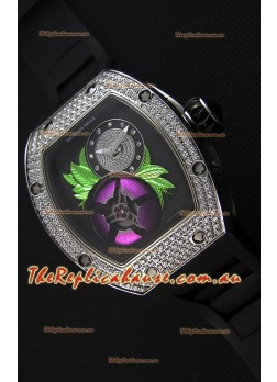 Richard Mille 19-02 Tourbillon Fleur Swiss Replica Watch in Stainless Steel  