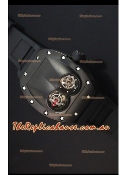 Richard Mille RM053 Tourbillon Pablo Mac Donough Swiss Replica Watch in PVD Case Black Strap