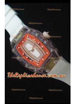 Richard Mille RM07-02 Sapphir Ladies Swiss Replica Watch in White Pearl Dial 