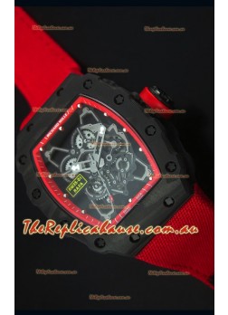 Richard Mille RM35-01 Rafael Nadal Edition Swiss Replica Timepiece Red Nylon Strap