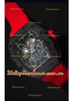 Richard Mille RM35-01 Rafael Nadal Edition Swiss Replica Timepiece Red Nylon Strap