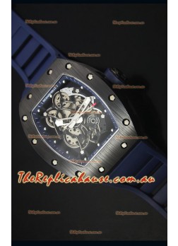 Richard Mille RM055 Ceramic Case Timepiece in Blue Inner Bezel