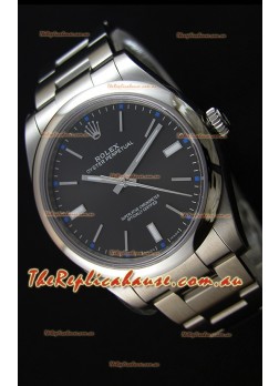 Rolex Oyster Perpetual Cal.3132 Movement Swiss Black Dial Oyster Strap - Ultimate 904L Steel Watch 