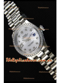 Rolex Datejust Ladies Star Diamonds Markers Swiss Watch CAL.2236 Movement 1:1 Mirror Replica