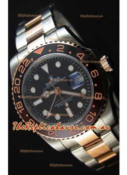 Rolex GMT Masters II 126711CHNR Everose Gold Oyster Steel  Swiss Replica 1:1 Mirror Watch
