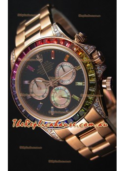 Rolex Cosmograph Daytona 116595RBOW Rverose  1:1 Mirror Replica Cal.4130 Movement