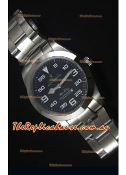 Rolex Oyster Perpetual 116900 AIR KING Swss Replica Timepiece in Black Dial 