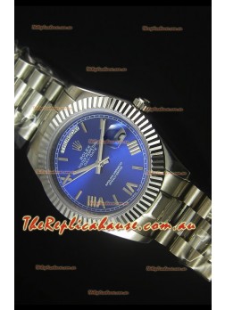 Rolex Day Date Dark Blue Dial Replica Watch 40MM - 3255 Swiss Movement