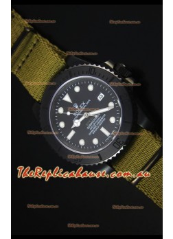 Rolex Submariner Stealth MK IV PVD Swiss Replica Watch White Hour Markers
