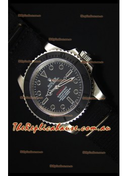 Rolex Submariner Stealth MK IV Stainless Steel Swiss Replica Watch Black Hour Markers