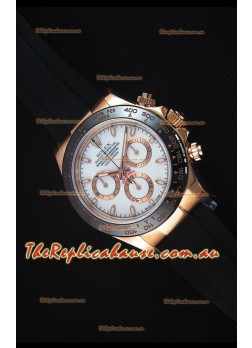 Rolex Daytona 116515 Everose 1:1 Mirror Replica White Dial Watch 