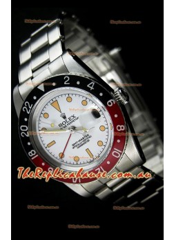 Rolex GMT Master Vintage Edition Swiss Replica Watch in White Dial  