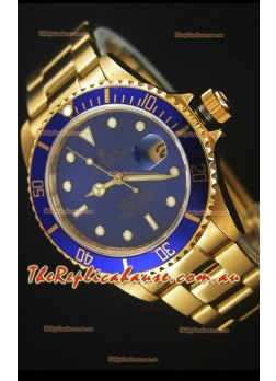 Rolex Submariner 16618 Gold Replica 1:1 Watch with Swiss 3135 Movement