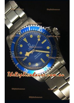Tudor Oyster Prince Vintage 200M Blue Dial Dot Markers Swiss 1:1 Mirror Replica Timepiece 