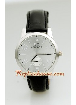 Mont Blanc Timewalker - Leather Wristwatch MBLNC39