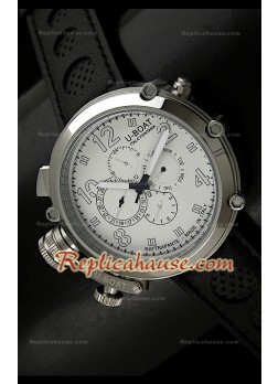 U-Boat Flightdeck Rattrapante Japanese automatic Watch in Steel Casing